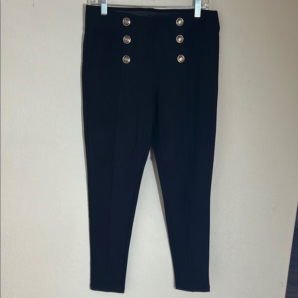 Truth by Republic Black Pants with Gold Button size M
